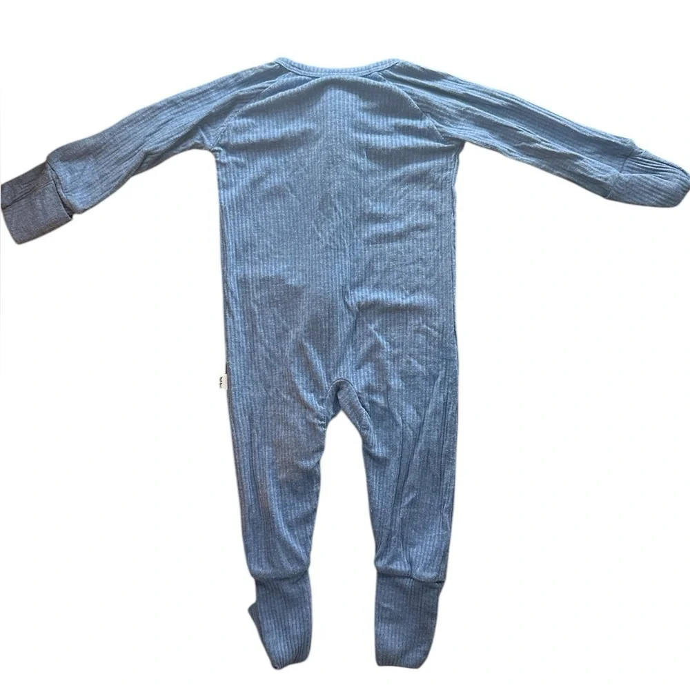 GAP kids, 2-Way-Zip Sleep & Play Footed One-Piece for Baby, Blue, 0-3‎ Months